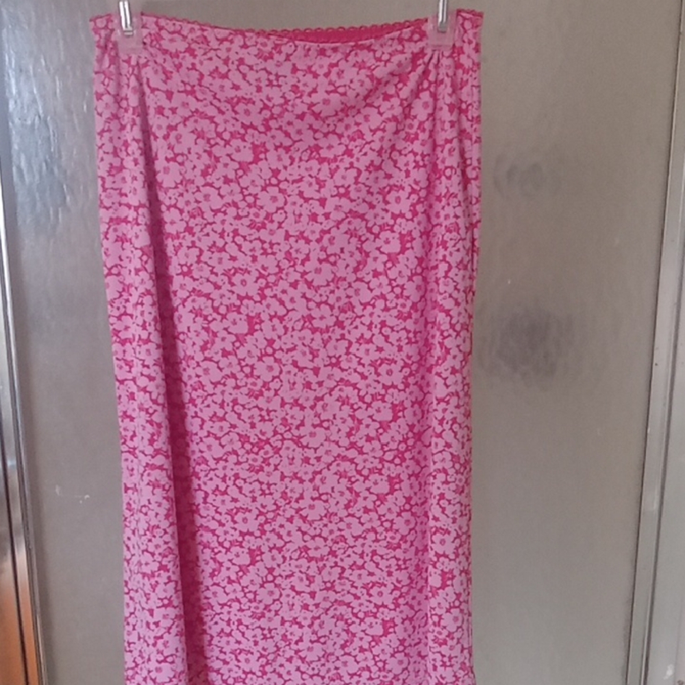 GAP Pink Floral Maxi Skirt